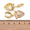 Brass Micro Pave Cubic Zirconia Hoop Earrings EJEW-R016-23G-5