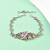 Platinum Tone Brass Micro Pave Cubic Zirconia Tennis Bracelets BJEW-B160-06P-2
