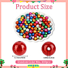 300Pcs Spray Painted Acrylic Beads MACR-PA0001-80-2