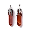 Natural Red Agate Big Pendants G-E059-03AS-02-2