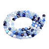 Electroplate Glass Beads Strands EGLA-N002-40A-02-2