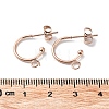 304 Stainless Steel Stud Earring Findings STAS-Z028-B02-RG-02-3