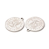 Non-Tarnish 304 Stainless Steel Pendants STAS-A074-03A-P-3