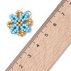 Glass Seed Beaded Pendants PALLOY-MZ01267-02-4