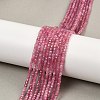 Natural Pink Tourmaline Beads Strands G-H266-10-2