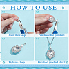 6Pcs 3 Styles 925 Sterling Silver Pendants STER-ME0001-08-3