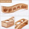 6-Hole Bamboo Glass Holder Display Racks ODIS-WH0025-71-5