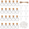 DIY Apple Shape Wish Bottle Pendant Decorations Making Kit DIY-DC0001-72-1