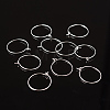 Silver Color Plated Brass Earring Hoops X-EC067-1S-4