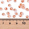 Baking Paint Electroplate Transparent Glass Seed Beads SEED-N006-07B-4