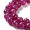 Dyed Natural Malaysia Jade Beads Strands G-G021-02B-03-4
