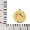 304 Stainless Steel Pendants STAS-Q322-29G-04-3