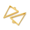 Rack Plating Alloy Triangle Open Back Bezel Pendants X-PALLOY-S047-09E-FF-4