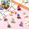 10Pcs 10 Colors Cotton Tassel Pendants FIND-YW0011-74-4