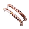 2Pcs 2 Styles Spray Painted Acrylic Beads Stretch Bracelets for Women BJEW-JB12951-4