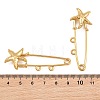 Starfish 304 Stainless Steel Safety Pins Brooch Findings SA-CBA098D-16I-G02-3