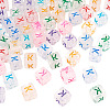 50Pcs Acrylic European Beads MACR-TADJ0001-13K-3