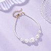 Round Natural Cultured Freshwater Pearl & Glass Beaded Bracelets & Necklaces & Dangle Earrings Sets SJEW-JS01366-7
