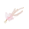 Glass with Acrylic Big Pendants PALLOY-JF04982-01-4