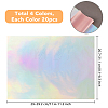 80Pcs 4 Colors A4 PET Stamping Hot Foil Paper DIY-FH0004-97-2