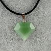 Natural Green Aventurine Faceted Pendants PW-WGFB581-04-1