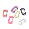Spray Painted Alloy Keychain Clasps PALLOY-G258-01P-1