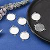 Tibetan Style Alloy Cabochon Connector Settings LS-TIBE-M022-11AS-5
