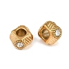 304 Stainless Steel Rhinestone European Beads RB-CBA72D5-04G-02-2