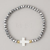 Bohemian Glass Beads Stretch Bracelets KO2121-7-1