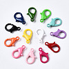 Spray Painted Eco-Friendly Alloy Lobster Claw Clasps PALLOY-T080-06D-NR-2