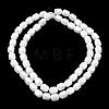 Electroplate Column Glass Beads Strands EGLA-A043-02-M-3
