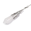 Natural Quartz Crystal Pointed Dowsing Pendulum Big Pendants G-H285-06P-A25-3