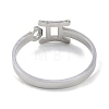 Non-Tarnish Constellations 304 Stainless Steel Open Cuff Ring for Women RJEW-L122-001P-08-3