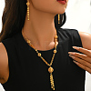 Vintage Alloy Hollow Round Tassel Earrings & Necklaces for Women KT6251-4