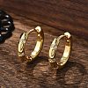 Sparkling Cubic Zirconia Huggie Hoop Earrings for Girl Women EJEW-H126-15G-4