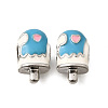 Alloy Enamel European Beads MPDL-F020-02P-1