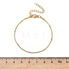 304 Stainless Steel Rondelle Round Snake Chain Bracelets SA-CBA2696-18G-5
