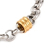 304 Stainless Steel Rolo Chain Bracelets for Women BJEW-G711-04GP-3