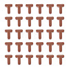 Opaque Acrylic European Beads OACR-TAC0019-006T-2