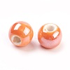 Handmade Porcelain Beads PORC-D001-10mm-18-2
