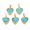 Real 18K Gold Plated Brass Pendants KK-N233-169A-02B-1