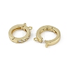 Brass Cubic Zirconia Fold Over Clasps KK-Z078-08G-2