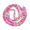 Transparency Electroplate Glass Beads Strands GLAA-T023-40A-09-3