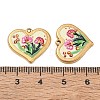 304 Stainless Steel Enamel Pendants SA-CBA70F8-01A-G-3