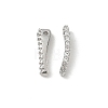 Brass Micro Pave Clear Cubic Zirconia Charms CU-CBA9FFD-01P-B-1