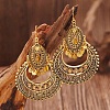 Teardrop Bohemian Style Alloy Rhinestone Dangle Earrings FS-WG4F242-02-2