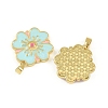 Brass Enamel Pendants KK-I477-06G-3