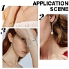 20Pcs 2 Colors Alloy Clear Cubic Zirconia Charms ZIRC-YW0001-38-6