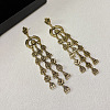 Geometric Alloy Chandelier Earrings for Women WG4494D-02-1