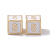 Rack Plating Brass Enamel Beads KK-B060-04G-04S-2